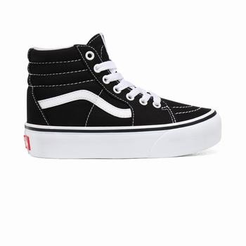 Vans Sk8-Hi Platform 2.0 - Lasten Korkeavartiset tennarit - Mustat